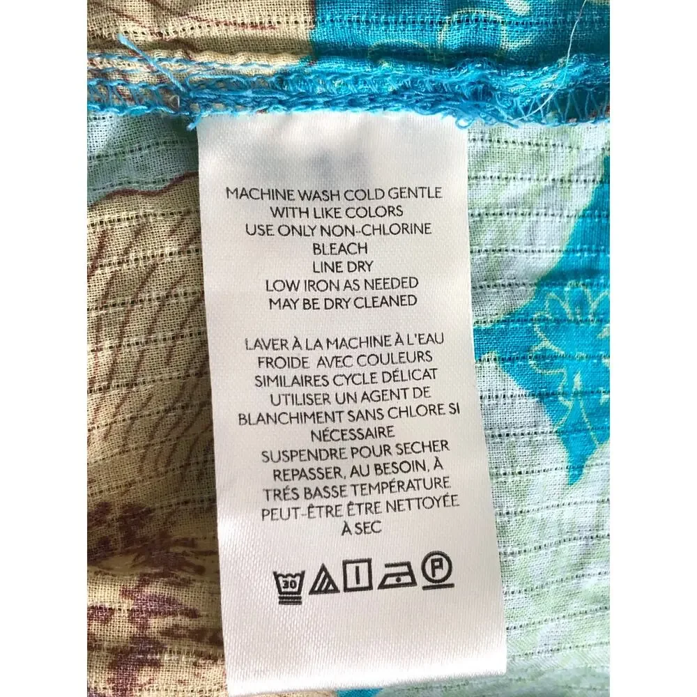 Free People Adriel Midi Dress Hawaiian Ocean Combo Women's Medium NEW - Picture 9 of 11